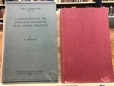 1937 Kharosthi Documents from Chinese Turkestan-T. Burrows-2 Vols-SCARCE - Image 1 of 4