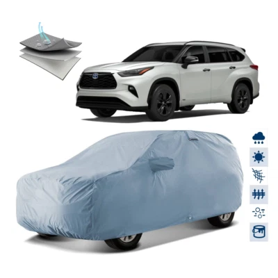 Cubierta de coche gris para todos Toyota Highlander Foto 1 de 4