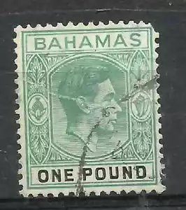BRITISH BAHAMAS, YV # 109, USED, W/DEFECTS - Picture 1 of 1