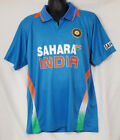 Sahara India Cricket Jersey Men's Blue Orange Size 44 XLarge