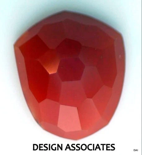 SARD CALCEDONIA 20X17 MM CORTE SHEILD TABLERO DE AJEDREZ CABUJÓN TODO NATURAL Foto 1 de 1