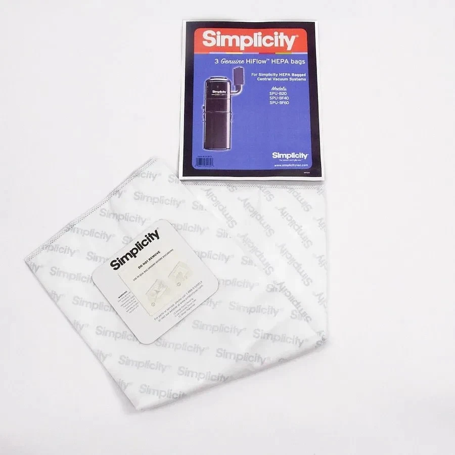 Paquete de 3 bolsas de tela Simplicity Central Vac SCB-3 para SCU-H3 SCU-H5 SCU-H7 SCU-H9 Foto 1 de 1