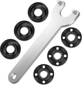 7PCS Angle Grinder Nut Angle Grinder Flange Wrench Kit, 5/8-11 Flange Metal Lock - Picture 1 of 12