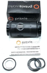 Praxis BB30 PF30 Conversion Bottom Bracket to SRAM GXP ISIS2 73mm MTB Crankset - Picture 1 of 6