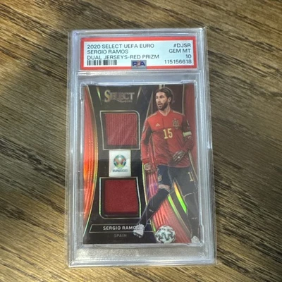 2020 Select Sergio Ramos Dual Jersey Red Prizm /25 - Image 1 of 3