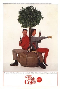 1964 Coca Cola: Never Too Sweet Tree Vintage Print Ad - Picture 1 of 1
