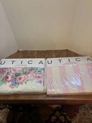 Utica Brideshead ll Rose New Floral Pink Flowers KING Flat & Fitted Sheet Set - Image 1 of 4