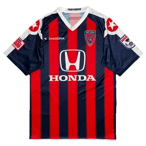 Herren Diadora Indy Eleven gestreift NASL Fußball Trikot klein - Bild 1 von 5
