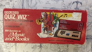 Coleco Quiz Wiz Cartridge & Quiz Book #6 In Box Music And Books 1980 - Picture 1 of 5