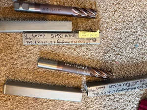 NUEVO LOTE 2 Hanita End Mill Roughing Rougher 8 OAL" X 1" diámetro x 2-1/2" LOC 6-Flauta - Imagen 1 de 5