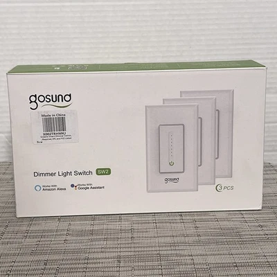 3pcs Gosund Smart Dimmer Switch WiFi Wall Light Switch For Alexa Google Home SW2 - Image 1 of 4