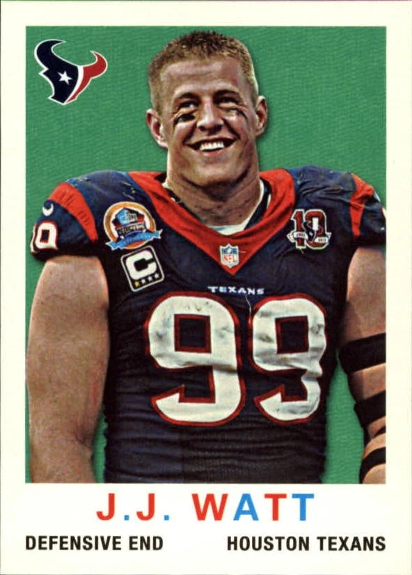 2013 Topps 1959 Mini #62 J.J. Watt - FB - Image 1 of 2