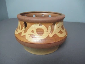 California Pottery Made in USA Vintage Planter w/ Holes for Hanger - h5 RB/VH - Picture 1 of 12