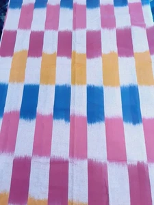 Fabric Cotton Striped 35 In X 43 One Piece Multicolor - Picture 1 of 4