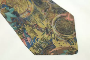 Corbata de seda UGO CORSINI hecha en Italia F53195 - Imagen 1 de 4