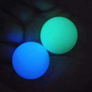 Bola de piedra de jade blanca brillante que brilla en la oscuridad 80 mm verde/azul + soporte 2 piezas - Imagen 1 de 7