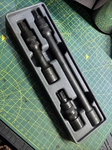 Snap On Tools USA 1/2 Schraubenschlüssel 3-teiliges arretierbares Schlag-Verlängerungsset - Bild 1 von 1
