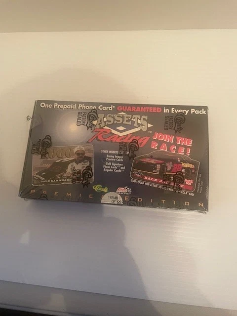 1995 CLASSIC ASSETS RACING PHONE CARDS(EXPIRED) FACTORY SEALED BOX (NEW & RARE) - Image 1 of 2