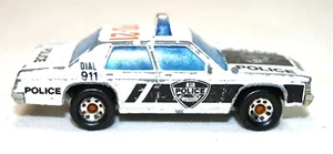 1987 Matchbox Ford LTD Police Car Macau | Vintage Diecast Cruiser Rolls Great - Picture 1 of 5