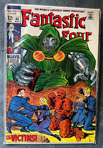FANTASTIC FOUR #86 - LEE/KIRBY! -- DR. DOOM! INVISIBLE GIRL BACK IN ACTION!