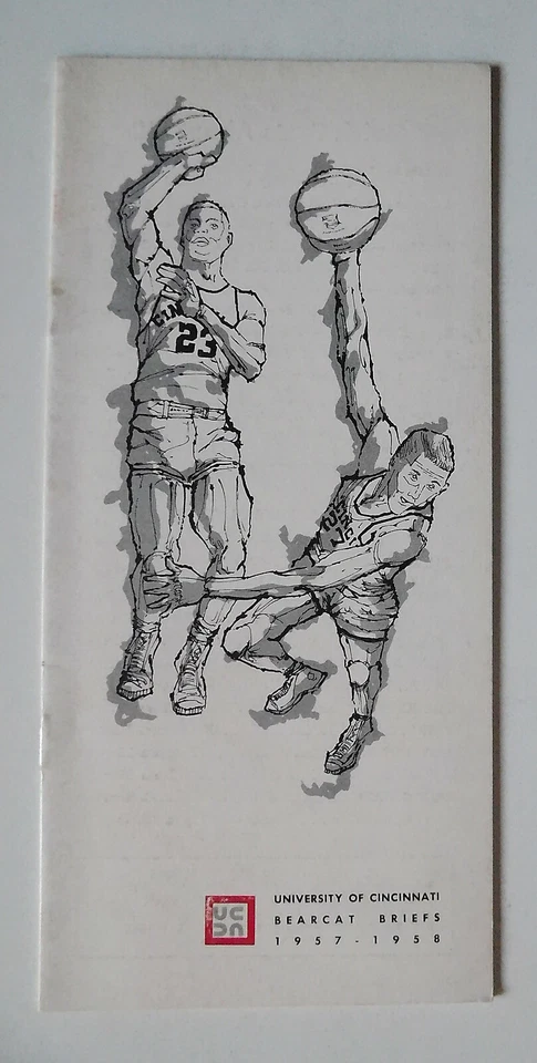 1957 1958 Cincinnati U Basketball Media OSCAR ROBERTSON Connie Dierking Royals - Image 1 of 4