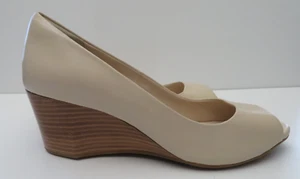 Cole Haan Grand 0S ivory color wedge heel shoes, size 10B, NWOB - Picture 1 of 7