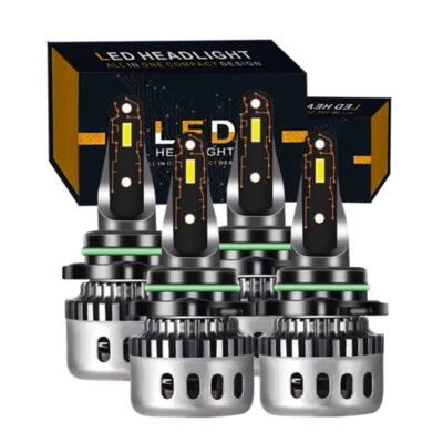 For Kia Stinger GT Sedan 4-Door 2018-2020 4pcs White LED Headlight High Low Bulb - Image 1 of 4