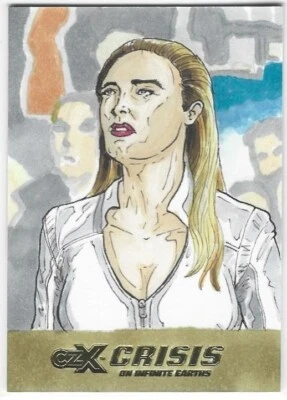 CZX Crisis on Infinite Earths 1/1 Sara Lance Sketch by artist Limuel Pinzon - Image 1 of 2