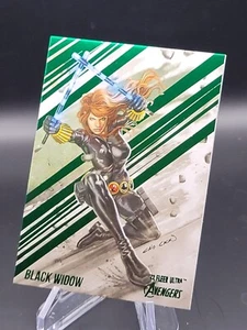 2022 Marvel Fleer Ultra Avengers Black Widow Green Foil #8 - Picture 1 of 2