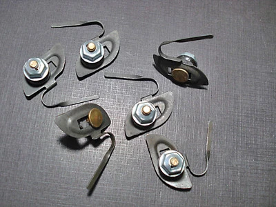 6pcs for Plymouth Dodge quarter fender moulding clips sealer nuts 3/4" - 1" NORS - Image 1 of 4