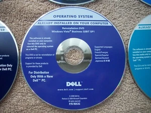 8 Dell Cds Discs For Applications-Drivers & Utilities-Monitors-Operating System - Picture 1 of 10