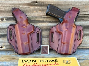 Vintage Don Hume H721  11-5 Brown Leather Holster For Browning Hi Power - Picture 1 of 9