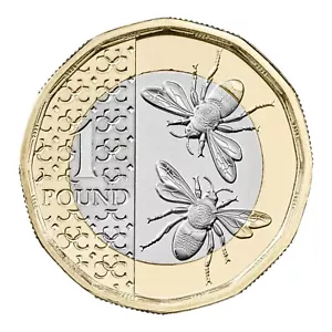 RARE NIFC NEW RELEASE 2025 KING CHARLES III BUNC BEES £1 ONE POUND COIN. - Picture 1 of 15
