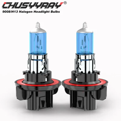 For GMC Yukon XL 1500 2007-2014 H13 (9008) Halogen Headlight Bulb Pair (2 Bulbs) - Image 1 of 4