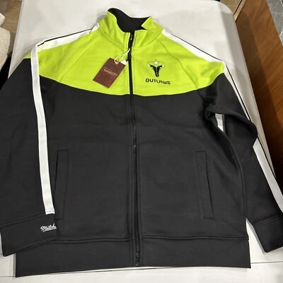 Mitchell & Ness Mens Track Jacket Large Houston Outlaws Overwatch League  - Image 1 of 4