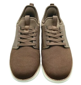 YOLARK scarpe slip-on casual marroni eleganti/sneakers uomo taglia 10W usate in ottime condizioni - Foto 1 di 9