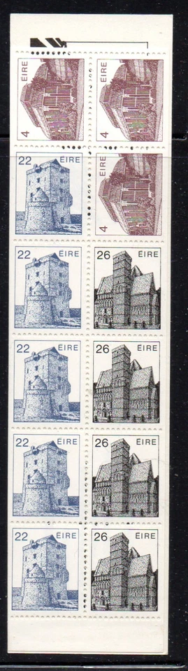 Ireland Scott 550c 1988 Buildings stamp booklet pane mint NH - Image 1 of 1