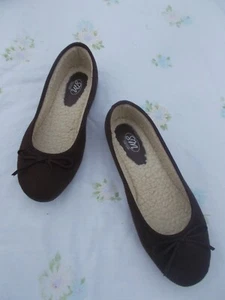 SM New York Sherpa gefütterte kuschelige braune Ballerinas Größe 8,5 ~ SCHÖN ~ - Bild 1 von 6
