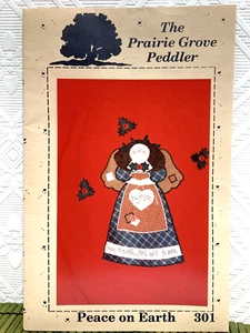 The Prairie Grove Peddler Peace on Earth Applique Patterns #301 Angel NEW - Picture 1 of 4