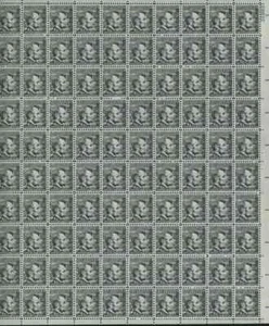Scott #1282 Lincoln 4c Stamp Sheet of 100 - Picture 1 of 1