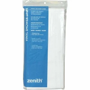 Shower Curtain Liner 72'' H x 70'' W PEVA White Solid - Zenna Home PE71145W - Picture 1 of 2