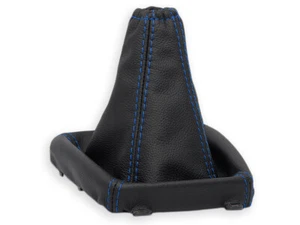 SCHALTMANSCHETTE FUR PEUGEOT 406 1996-1998 SCHALTSACK LEDER NAHT DUNKELBLAU - Picture 1 of 5