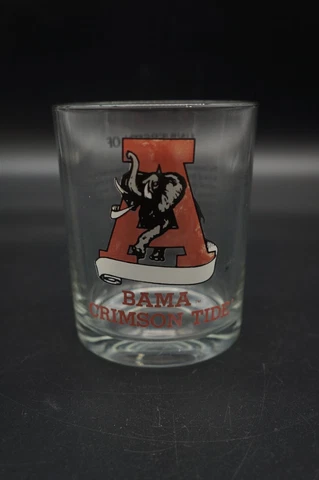 Vtg Alabama Crimson Tide Drinking Glass Cup Tumbler National Champions 1979 Cover