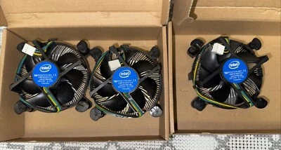 Intel E97379-001 Lot Of 3 Aluminum Socket Cooling Heatsink Fan - Image 1 of 2