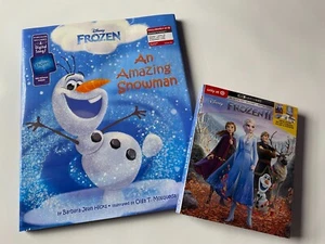 FROZEN DOUBLESHOT: 'An Amazing Snowman' storybook + FROZEN II 4K/Blu-ray COMBO - Bild 1 von 14