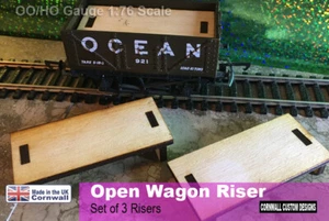 OO Stärke Wagen Ladereise - STD 10 Tonnen - 7 Planke ""Offener Wagen"" 59mmx27mm - Bild 1 von 7