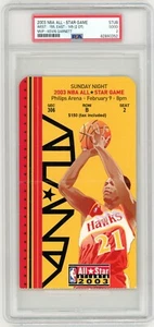 2003 NBA ALL STAR GAME TICKET STUB KEVIN GARNETT MVP PSA 2 BASKETBALL RARE OLD! - Bild 1 von 2