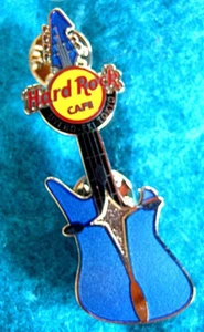 UYENO-EKI TOKYO METALLIC BLUE CHURCH CROSS GUITAR SERIES Hard Rock Cafe PIN LE - Picture 1 of 1