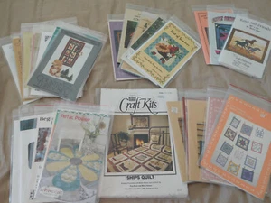 U-PICK LOT Christmas QUILT PATTERNS Snowmen tree skirt Santa wall table runner - Picture 1 of 31