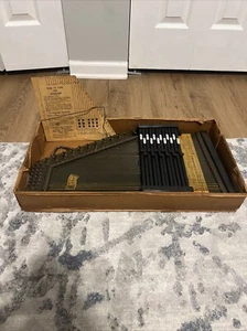 Vintage Oscar Schmidt Autoharp Complete And Working - Picture 1 of 6